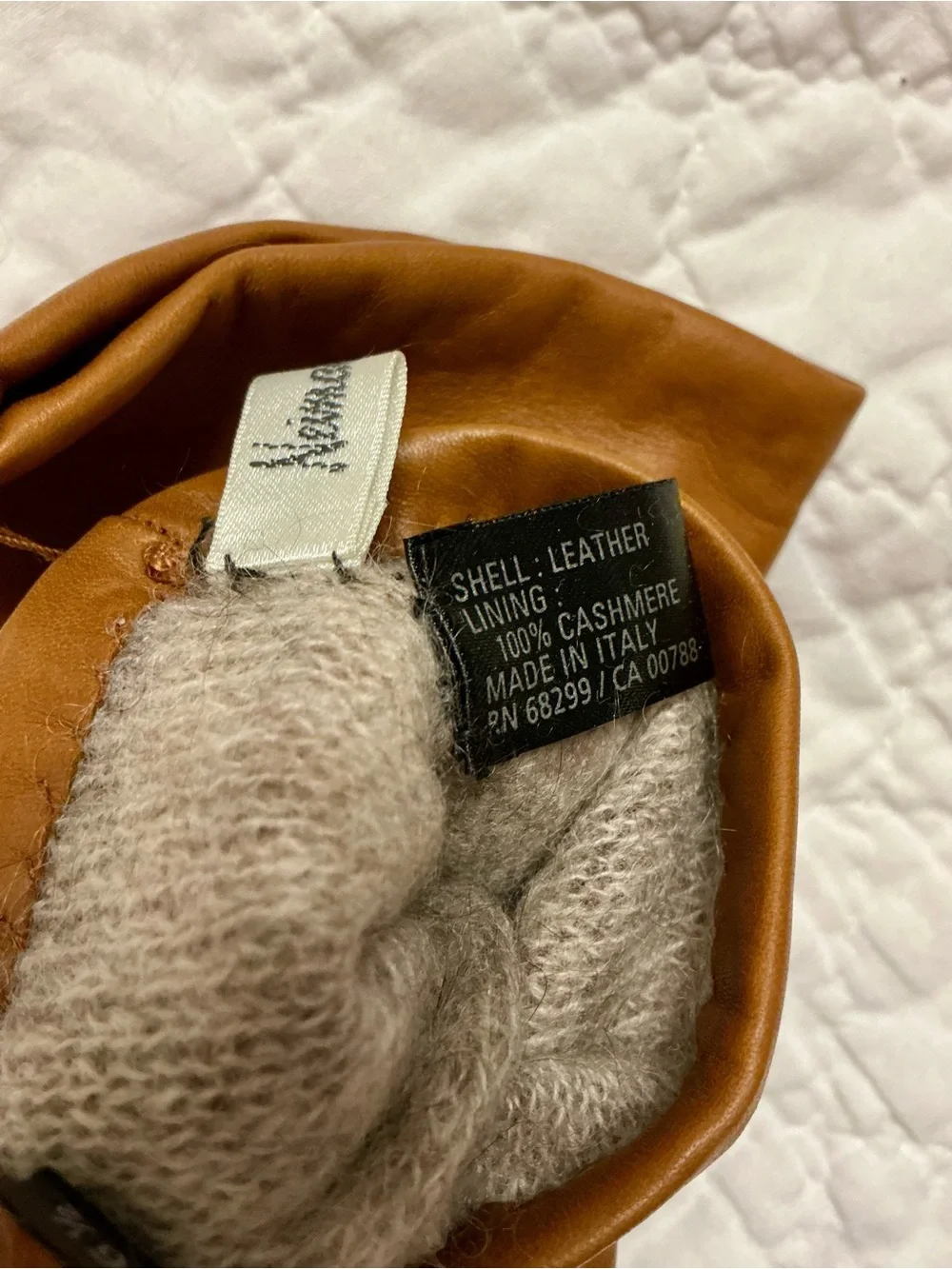 Neiman Marcus brown leather gloves